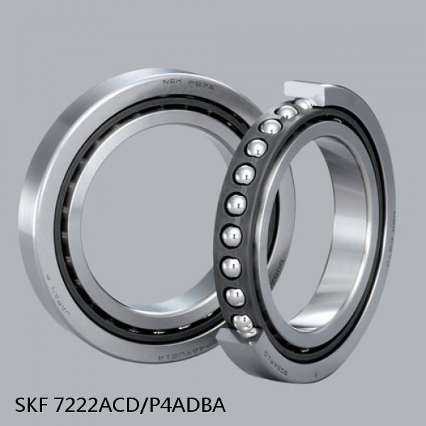 7222ACD/P4ADBA SKF Super Precision,Super Precision Bearings,Super Precision Angular Contact,7200 Series,25 Degree Contact Angle